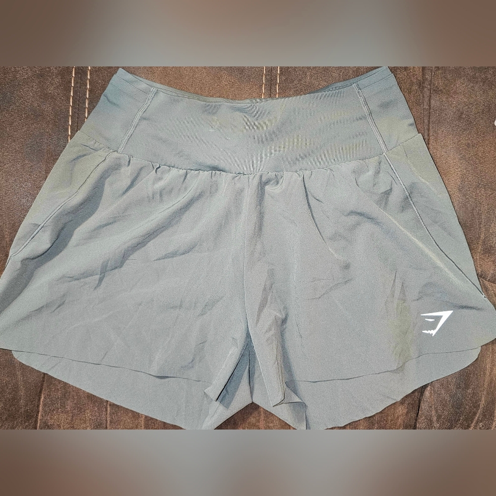 Gymshark Women's Light Gray Athletic Shorts